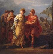 Angelica Kauffmann Paris und Helena fliehen vom Hof des Menelaos oil painting on canvas